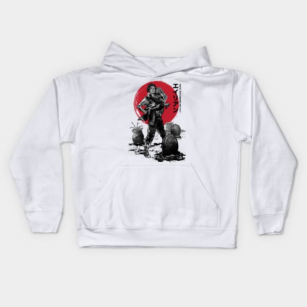 The rescue to Newt sumi e Kids Hoodie by DrMonekers